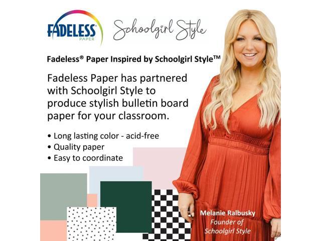 Fadeless Schoolgirl Style Bulletin Board Paper, Cotton Candy Cloud, 47.25' x 50', 1 Roll