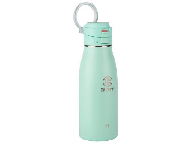 Takeya Traveler Insulated Travel Mug, Leak Proof Lid, 17 Ounce, Aqua