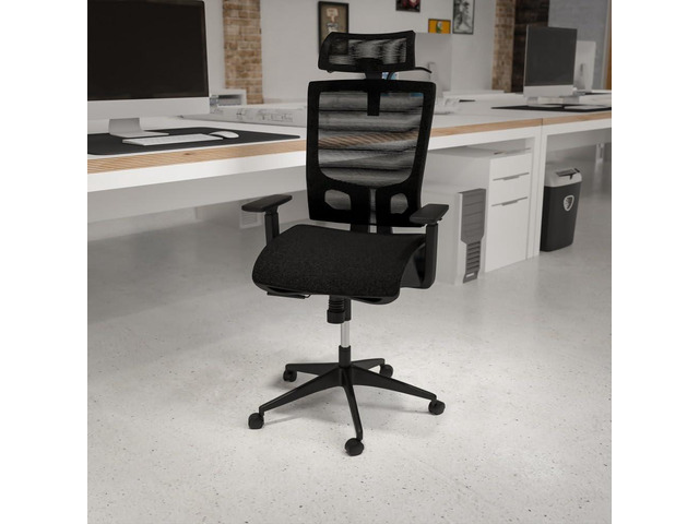 Flash Furniture Layla Ergonomic Mesh Swivel Office Chair Black (H28091KYBK)