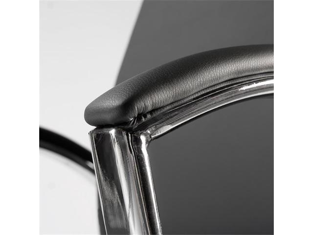 Bush Business Furniture Modelo High Back Leather Executive Office Chair in Dark Gray