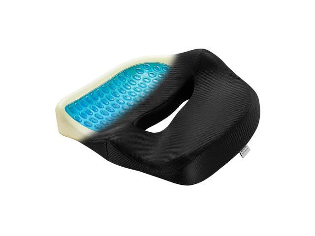 Mount-It! Office Seat Cushion, Premium Comfort Chair Lumbar Support, Memory Foam, Gel Filling, Ergonomic for Car, Desk, Back Hip Butt Tailbone...