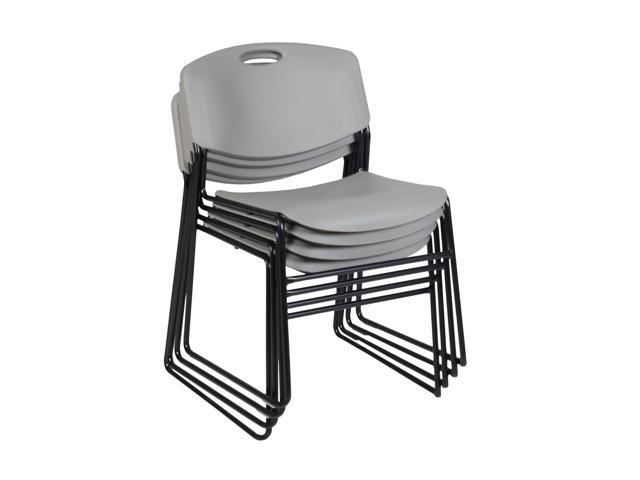 Regency Zeng Stack Chair (4 Pack), Grey