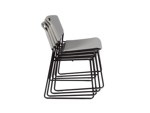Regency Zeng Stack Chair (4 Pack), Grey