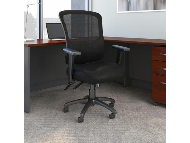 Bush Business Furniture Ergonomic Desk Chair with Adjustable Arms Multifunction Home Office High Back Mesh Computer Seat with Lumbar Support