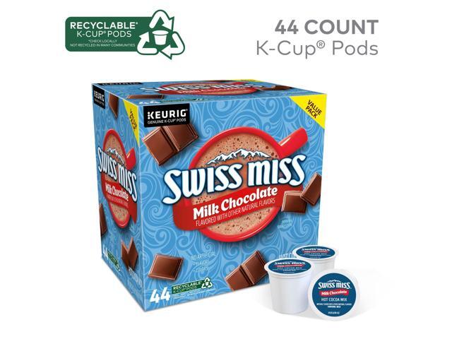Swiss Miss Milk Chocolate Hot Cocoa, Single-Serve Keurig K-Cup Pods, Hot Chocolate, 44 Count