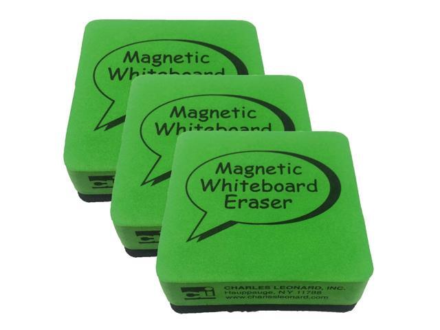CLI Dry Erase Whiteboard Magnetic Eraser 2'x 2' Green/Black CHL74542-3