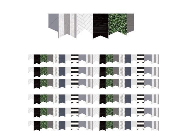 Teacher Created Resources Modern Farmhouse Die-Cut Border 2.75' x 210' Pennants (TCR8517-6)