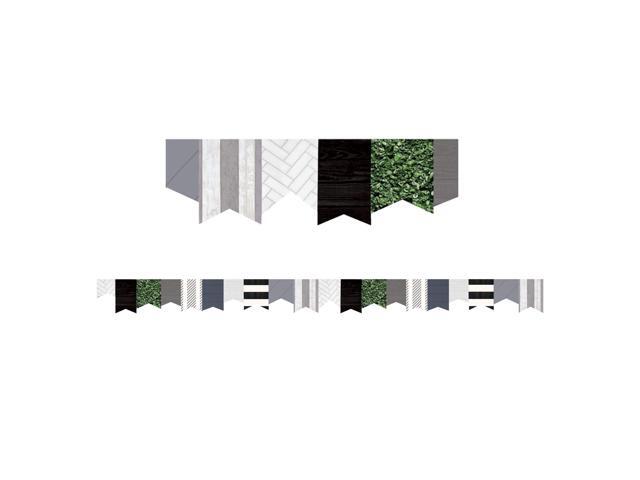 Teacher Created Resources Modern Farmhouse Die-Cut Border 2.75' x 210' Pennants (TCR8517-6)