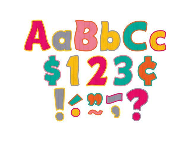 Teacher Created Resources 4' Funtastic Font Letters Combo Pack Tropical Punch 208 Pieces/Pack 3 Packs (TCR5579-3)