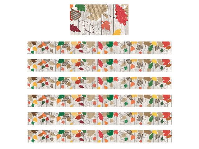 Teacher Created Resources Home Sweet Classroom Straight Border 3' x 210' Happy Fall (TCR8707-6)