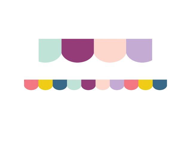 Teacher Created Resources Oh Happy Day Die-Cut Border 2.19' x 210' Scallop Design (TCR9090-6)