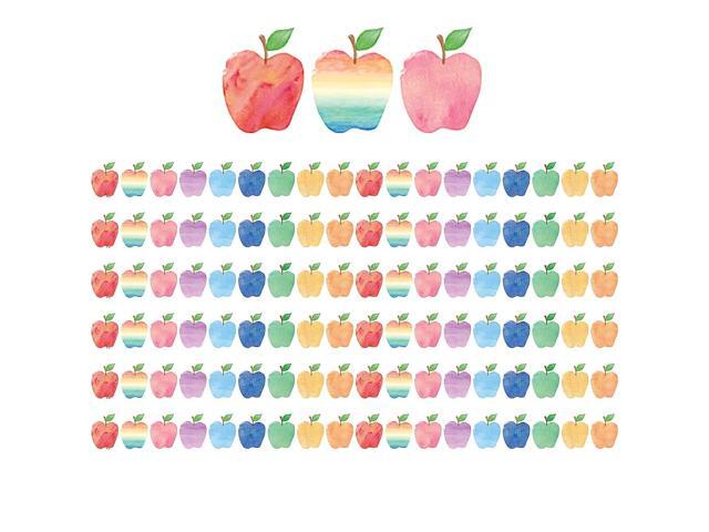 TEACHER CREATED RESOURCES (6 PK) WATERCOLOR APPLE DIECUT