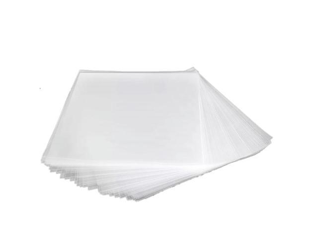 50PCS OPP Gel Record Protective Cover for Turntable Player LP Vinyl Record Bag Flat Open