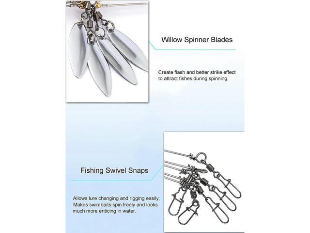 Alabama Umbrella Rigs for Bass Stripers Fishing, Freshwater Fishing Swimbait Lures Rig Kit, Blue Rich