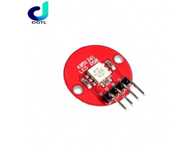 5050 Circular Full Color LED 3 Colors Patch Sensor Module With Cables for Diy Car Kit
