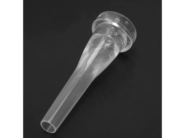 ABS Trumpet Mouthpiece Meg 3C Size for Bach Beginner Musical Trumpet Accessories Parts or Finger Exerciser,White Rich