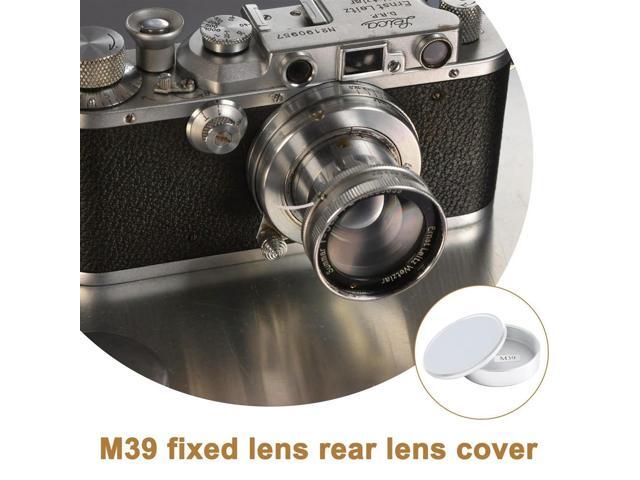 Metal Body Cap And Lens Rear Cap Set For M39 Ltm Lsm Leica Screw Mount Mcm39SSilver Rich