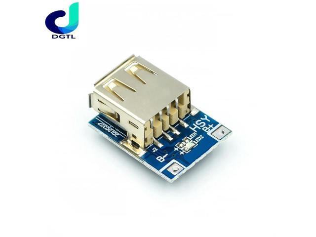 5V Boost Step Up Power Module Lithium LiPo Charging Protection Board LED Display USB for DIY Charger 134N3P Program