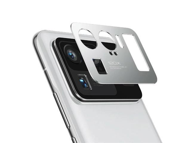 2X Camera Lens Protector For Mi 11 Ultra Case Protector Metal Camera Cover For Mi11 Ultra Protection Film(Silve