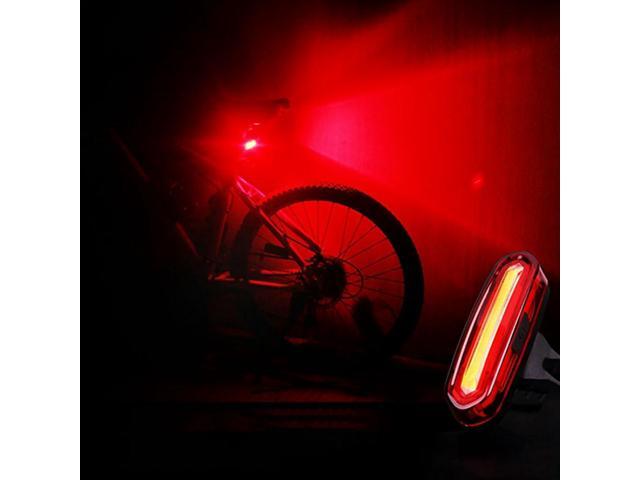 USB Rechargeable Bike Tail Light LED Warning Bicycle Rear Light IPX6 Waterproof for Helmet Rich