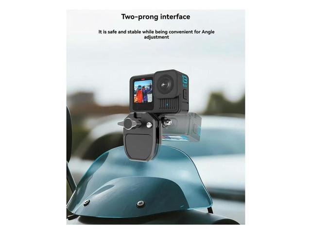 For Gopro Hero12 Black Motorcycle Windshield Action Camera Mount Clip For Osmo Action 4 X4 Ace Pro And Other