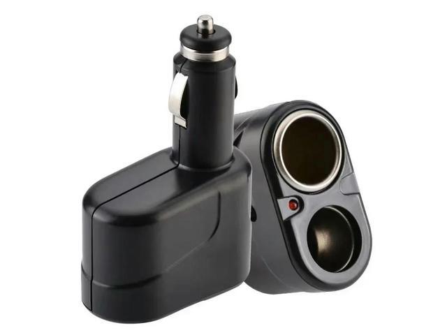 12V Dual Cigarette Lighter Sockets Car Charger Splitter Lighter Splitter Cigar Lighter Double Dual Adapter Car Accessories