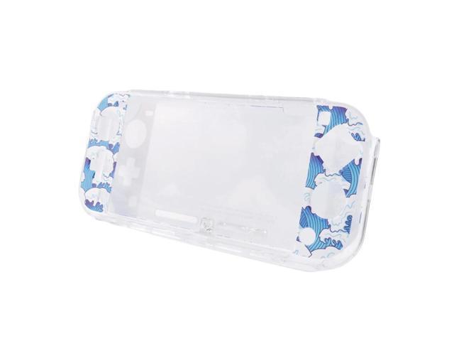 for Nintendo Switch Lite Protective Shell, Full Cover Upper and Lower Cover Painted Shell SX-117 Ukiyo-E Sea Waves Rich