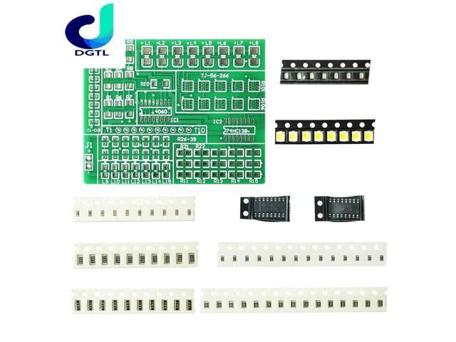 Diy kit 15 color light controller kit 1801 SMD component welding practice board parts electronic production kit