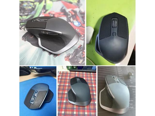 Fully-Wrap Mouse Skin Anti-slip Tape Mouse Skates Side Stickers for MX Master 2S Mouse Black