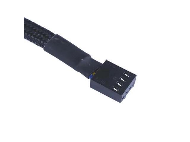 CPU Cooler Case PWM Cooling Fan Power Cable Hub Splitter Adapter, CPU Power Cable Hub 5 - Way 4Pin, Fan Power Spliter