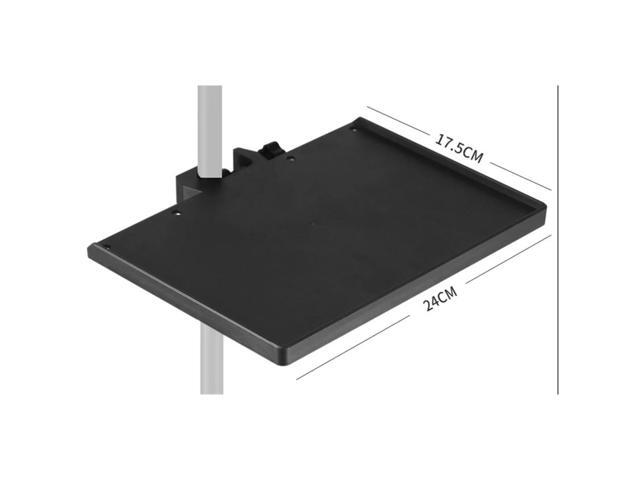 Microphone Stand Tray Mount Clamp on Rod Holders, Microphone Stand Desk with 24X17.5cm (Stand NOT Included) Rich