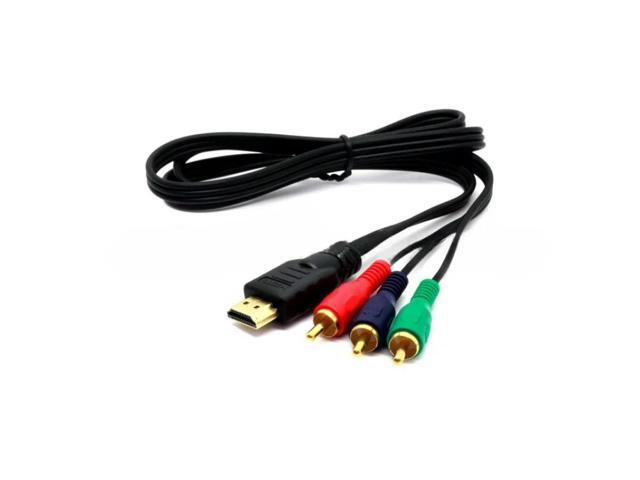 HDMI-compatible to AV Converter to RCA Adapter 1080P Convert Cord Transmitter Connection function Video Component Cable 1m HD TV
