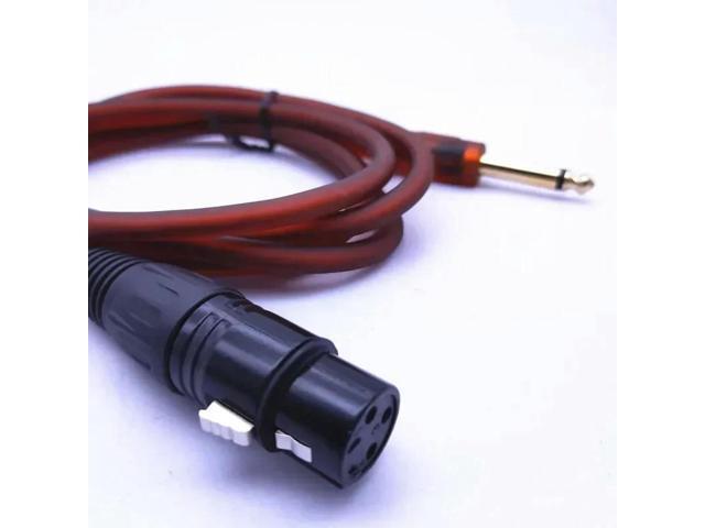 6.5 Revolving Cannon Female Black XLR Female Pair 6.35 Male Gold - Plated Head Microphone Cord, Microphone Mouthpiece Mixer Cabl