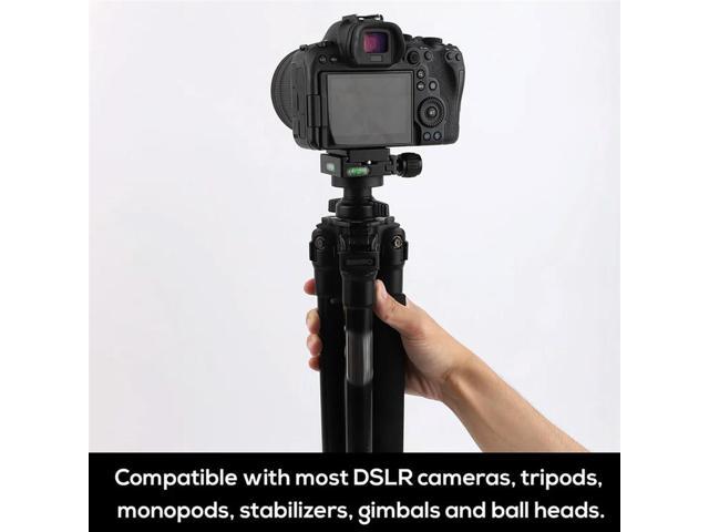 50Mm Quick Release Plate Clamp Adapter For Arca Swiss, Aluminum Alloy Camera Mount-Gear With 1/4Inch Screw