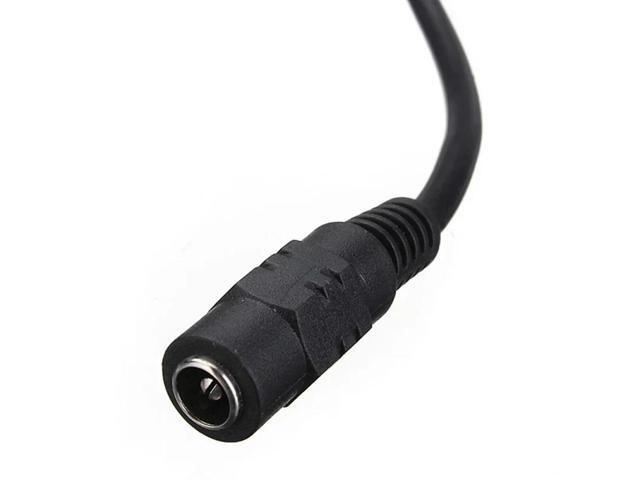 1 DC Female To 3 Male plug Power Cord adapter Connector Cable Splitter for CCTV Security Camera LED Strip, 1pcs