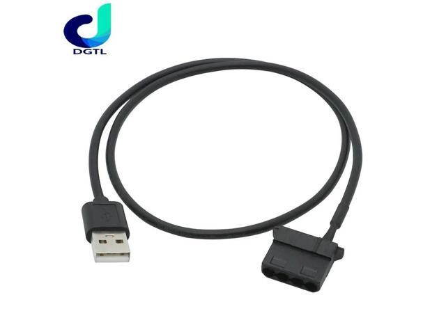 1PC USB to Molex 4 Pin PC Computer Cooling Fan Connector Cable Adapter Cord