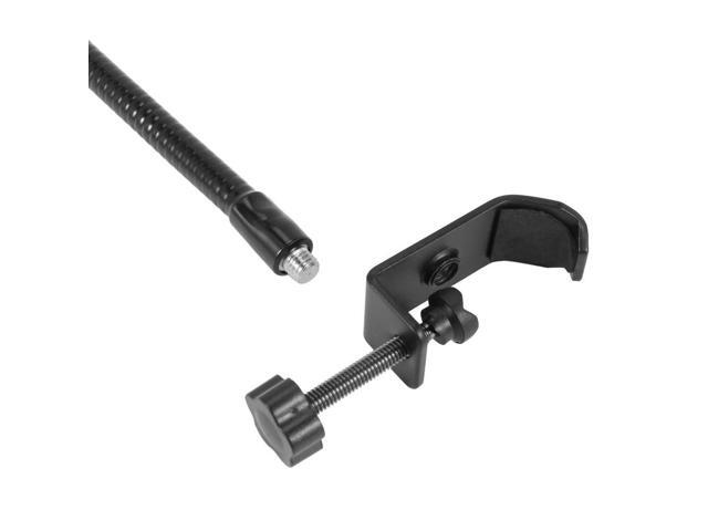 Flexible Gooseneck Microphone Stand with Desk Clamp for Radio Broadcasting Studio, Live Broadcast Equipment, Stations Rich
