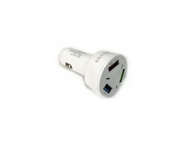 Multi-function Three-interface Smart Fast Car Charger 3USB QC3.0 Fast Charge Cylindrical Shape Charger