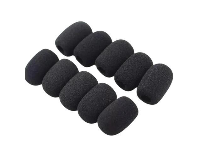 10Pcs Microphone Head Cover Soft Elastic Sponge Microphone Covers For Headset Collar Mic
