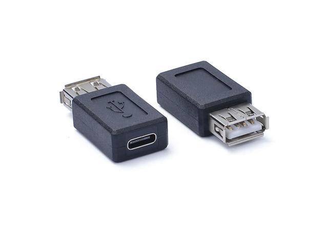 10pcs USB 2.0 A Female to USB 3.1 Type C Female Data Power Charger Charging Connector Adapter Converter Laptop PC Connector