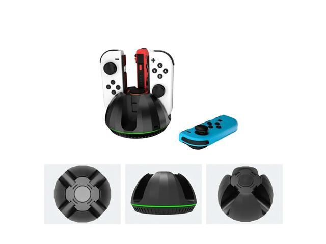 For JC Gamepad Nintendo Switch Oled 4 In 1 Ball Charging Dock Charger Station With Led