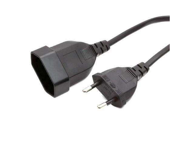 European Standard Extension Cable, European Two Plug, Male and Female Plug, 2 Core 0.75 Power Cord