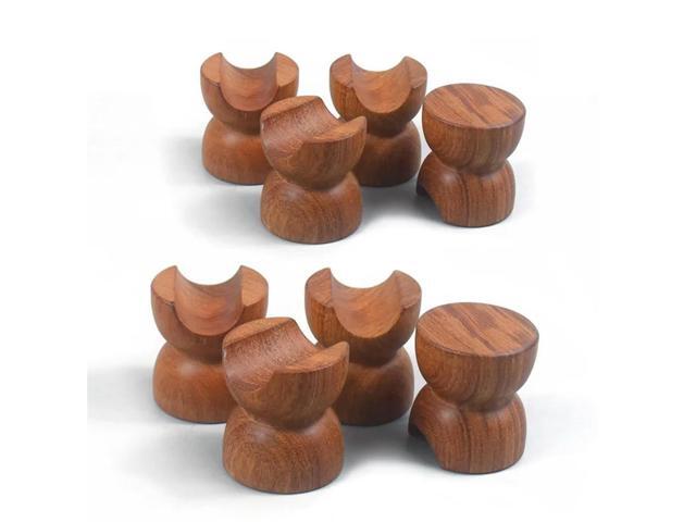 8Pcs Hifi Audio Wood Audio Insulation Wire Bracket Line Support Speaker Cable Stand Holder Audio Cable Absorber Foot Pad