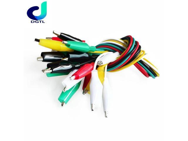 DIY test cable test folder test hook clip 10pcs 5colore 46cm length doulbe head in stock excellent