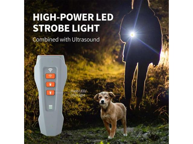 Ultrasonic Anti-barking Device Anti-dog Barking Artifact Rechargeable Variable Frequency LED Flash Light, Portable Dog Trainer