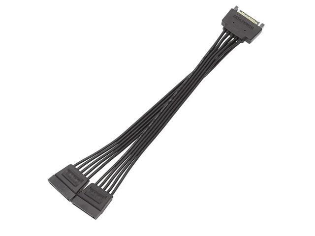 1 To 2/3/4/5-Port 15Pin SATA Splitter Adapter Converter Power Supply Cable Cord for PC Computer Hard Drive 4Pin 18AWG Wire