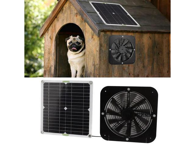 2X Mono-Polycrystalline Solar Panel With 13.5Inches Exhaust Fan Bracket Photovoltaic Fan Ventilation Cooling Solar Panel