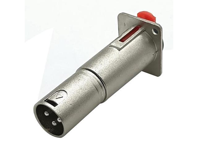 TRS to 3pin XLR Female Audio Pass Through Feed Panel Mount Connector Adapter