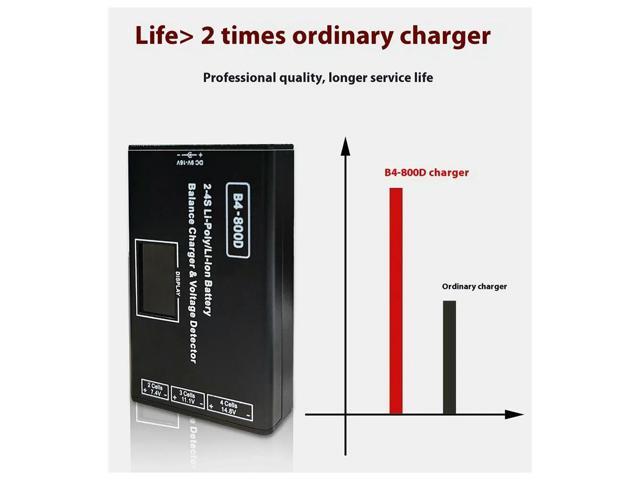 For B4 Charger Bc-800D Model Aircraft Lithium Charger 2S 3S 4S Balanced Charging B4 With Display Screen
