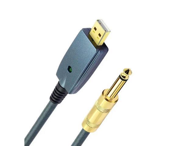 Audio Connector Cord Adapter 6.35mm Interface USB Guitar Cable Electric Accessories